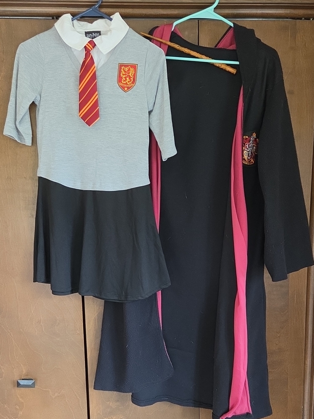 Harry Potter Gryffindor-Inspired Kids Costume Dress and Robe Set